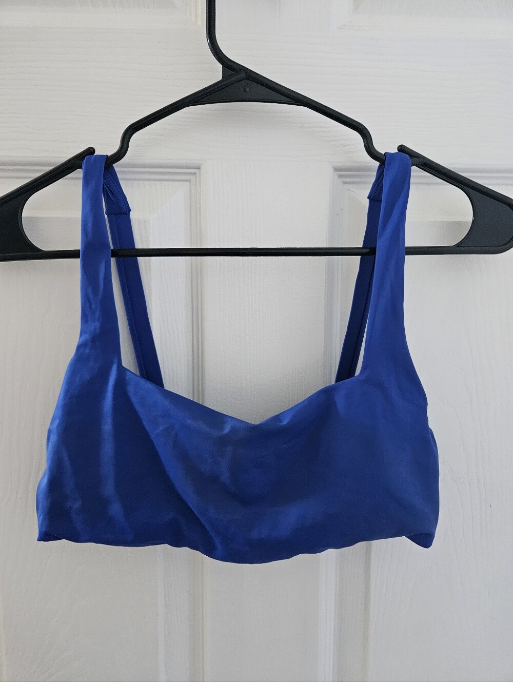 TYR Kelly Square Neck Bikini Swim Top Royal Blue Recycled Matte Finish Size M 8